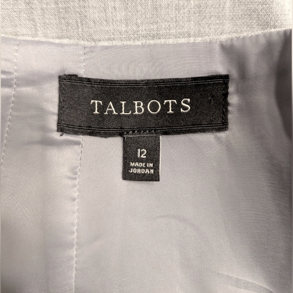Talbots Light Gray Grey Pencil Skirt Career Office Business Workwear Size 12 - Picture 6 of 7